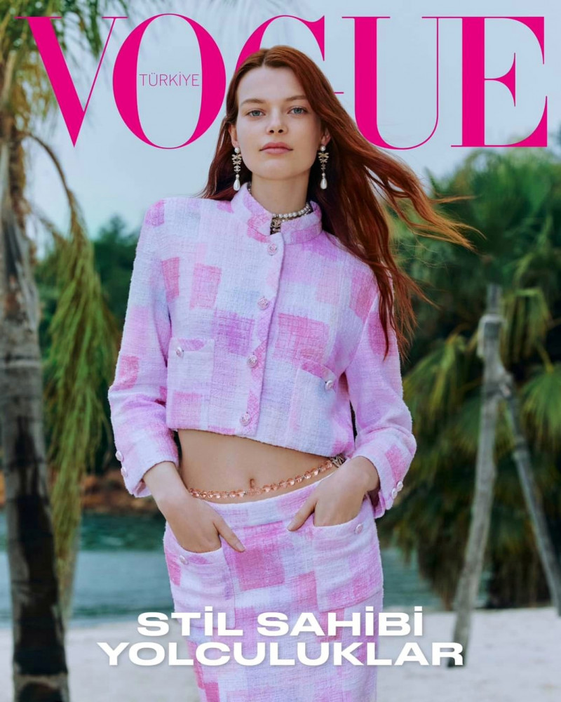Louise Robert featured on the Vogue Turkey cover from June 2023