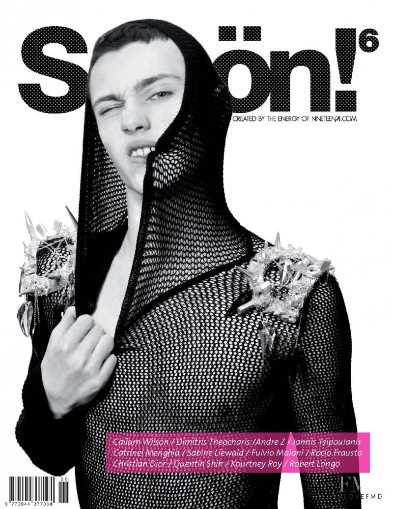 Callum Wilson featured on the Schön! cover from September 2009