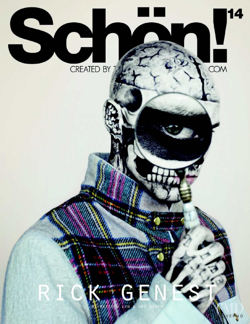 Rick Genest featured on the Schön! cover from September 2011