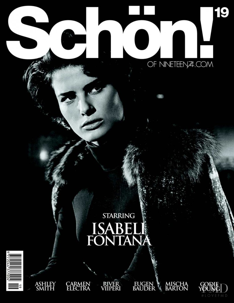 Isabeli Fontana featured on the Schön! cover from December 2012