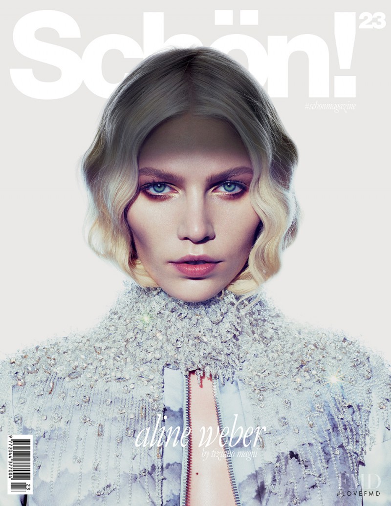 Aline Weber featured on the Schön! cover from December 2013