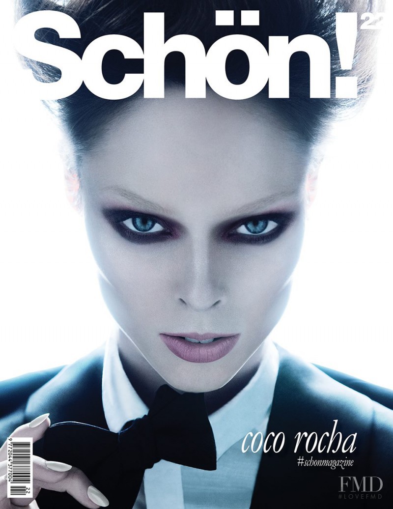 Coco Rocha featured on the Schön! cover from September 2013