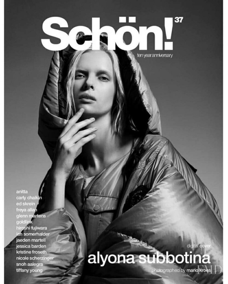 Alyona Subbotina featured on the Schön! cover from November 2019
