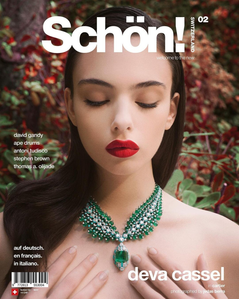 Deva Cassel featured on the Schön! cover from May 2023