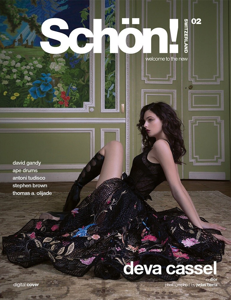 Deva Cassel featured on the Schön! cover from May 2023