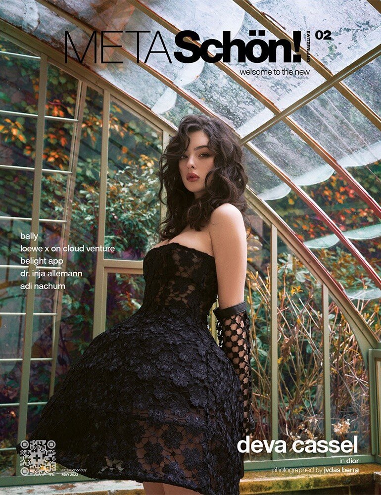 Deva Cassel featured on the Schön! cover from May 2023
