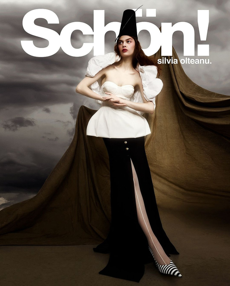 Silvia Olteanu featured on the Schön! cover from October 2024