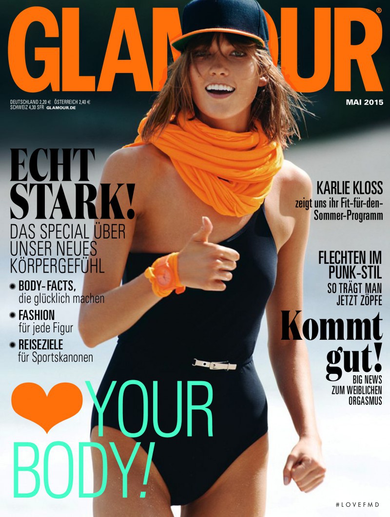Karlie Kloss featured on the Glamour Germany cover from May 2015