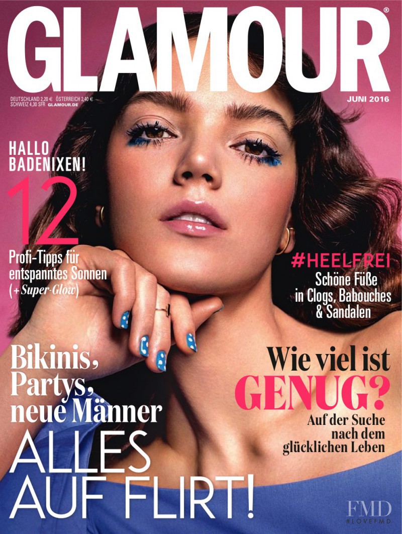 Jenna Earle featured on the Glamour Germany cover from June 2016