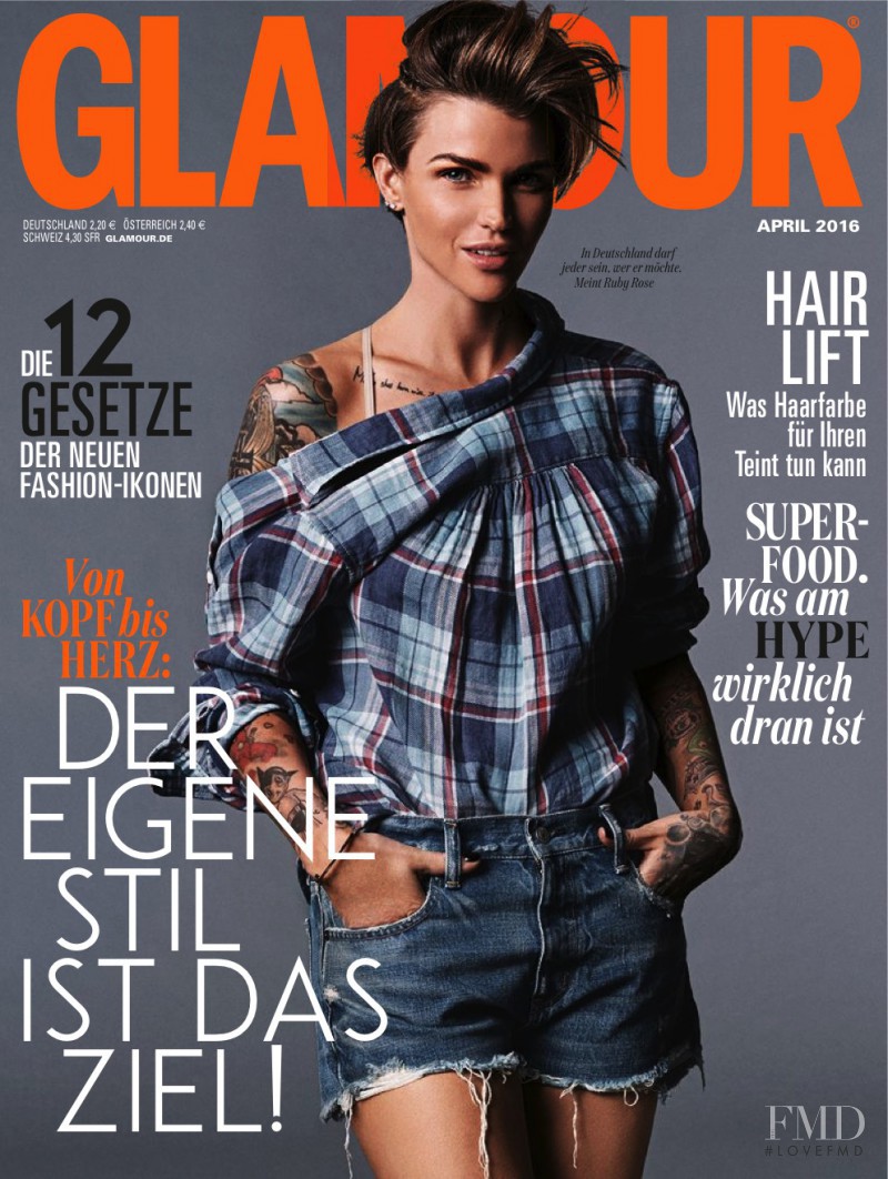  featured on the Glamour Germany cover from March 2016