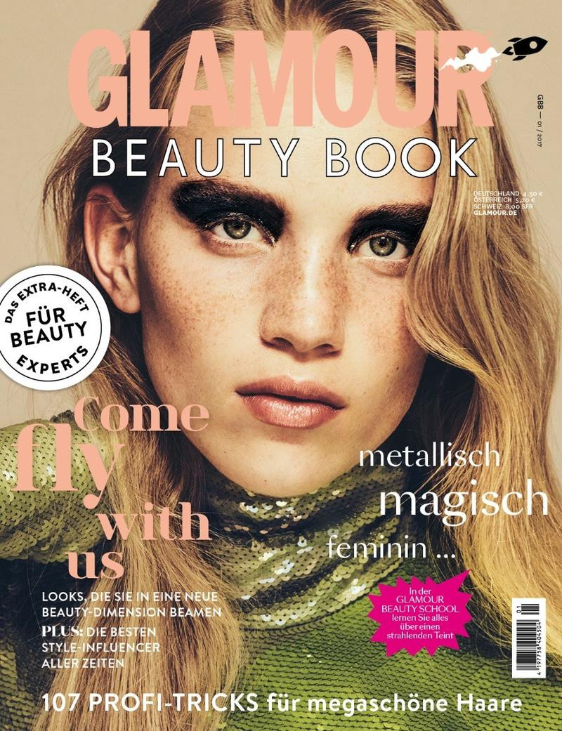 Rebecca Leigh Longendyke featured on the Glamour Germany cover from November 2017