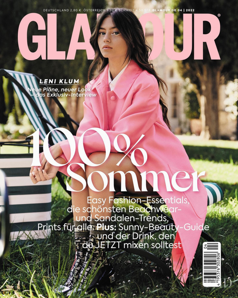 Leni Olumi Klum featured on the Glamour Germany cover from April 2022
