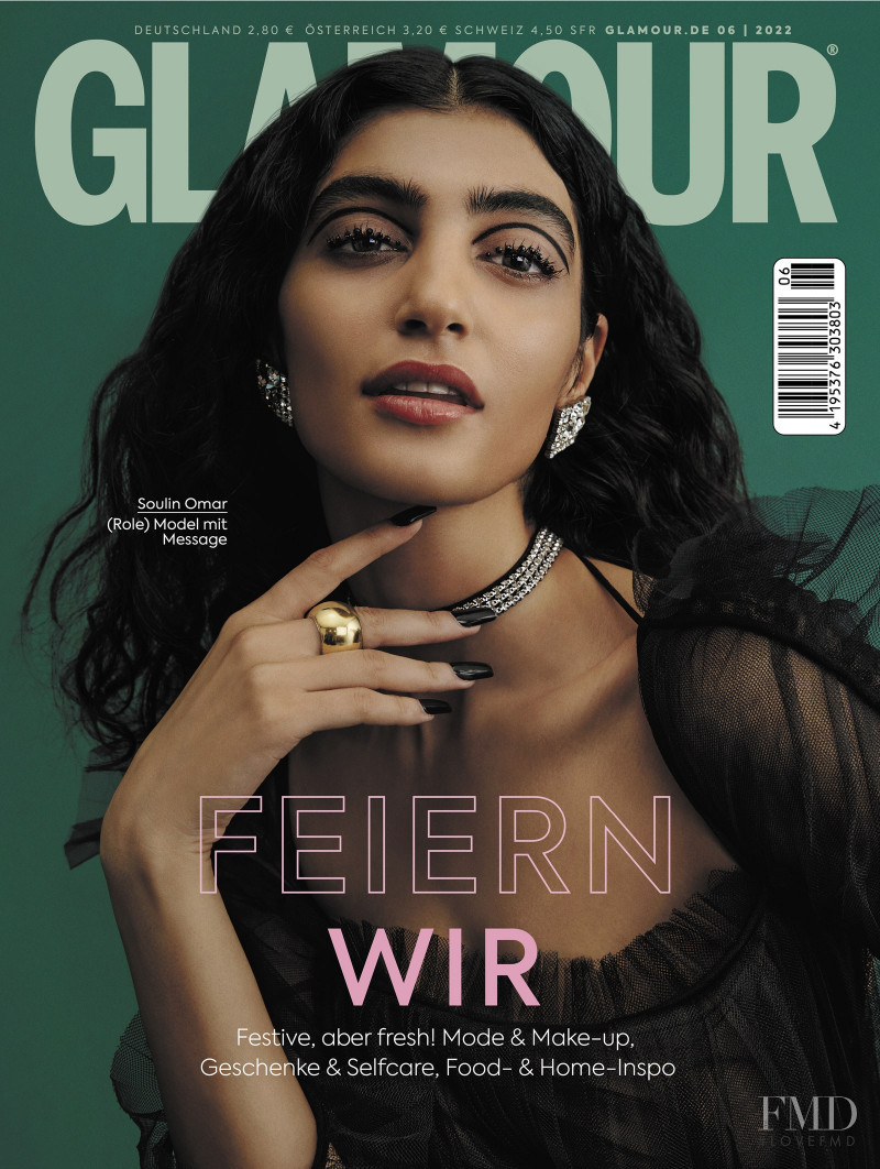 Soulin Omar featured on the Glamour Germany cover from June 2022