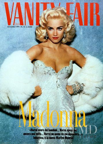 Madonna featured on the Vanity Fair Italy cover from June 1991