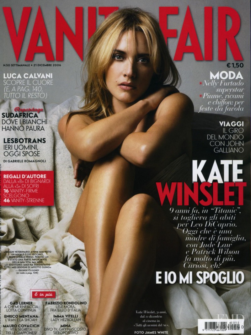 Kate Winslet featured on the Vanity Fair Italy cover from December 2006