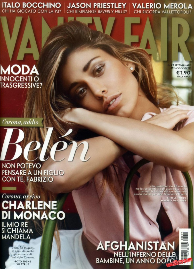 Belen Rodriguez featured on the Vanity Fair Italy cover from July 2010