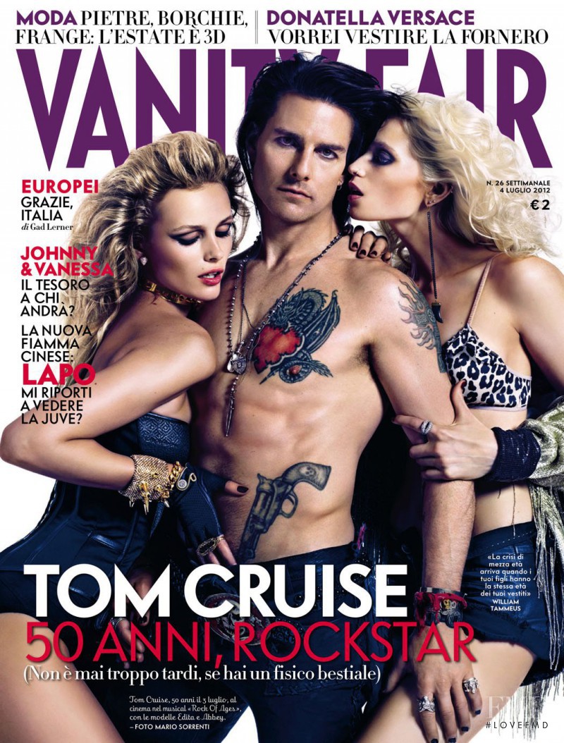 Tom Cruise featured on the Vanity Fair Italy cover from July 2012