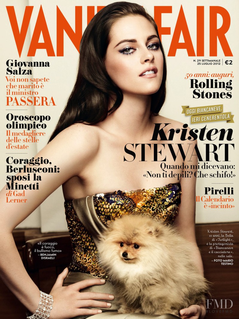 Kristen Stewart featured on the Vanity Fair Italy cover from July 2012