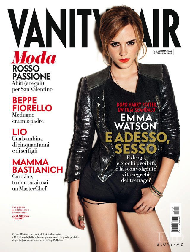 Emma Watson featured on the Vanity Fair Italy cover from February 2013