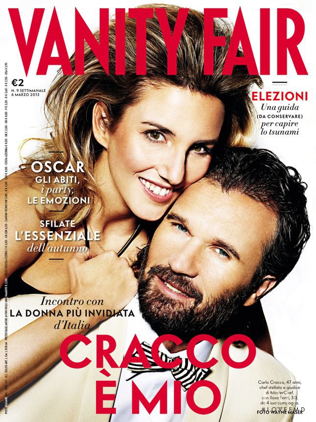 Carlo Cracco, Rosa Fanti featured on the Vanity Fair Italy cover from March 2013