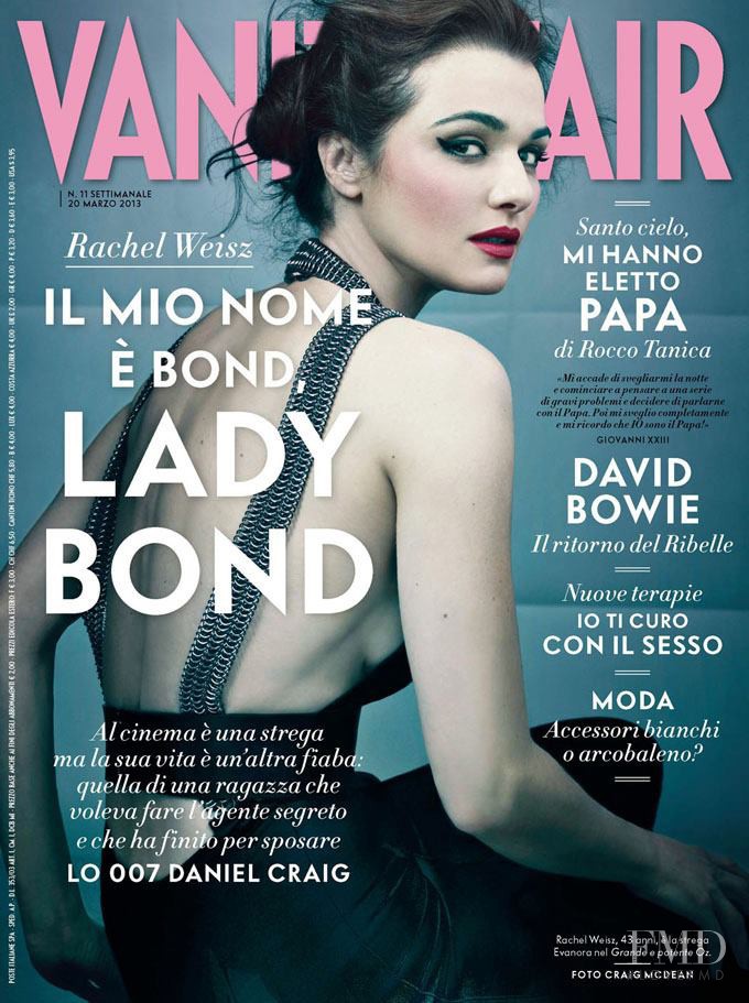 Rachel Weisz featured on the Vanity Fair Italy cover from March 2013