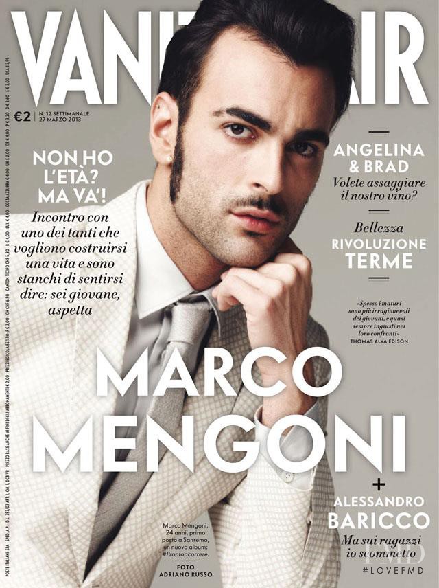 Marco Mengoni featured on the Vanity Fair Italy cover from March 2013