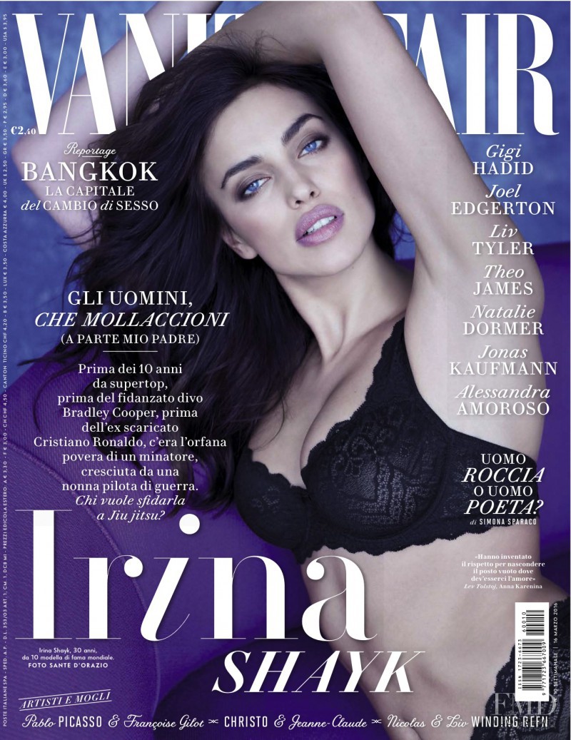 Irina Shayk featured on the Vanity Fair Italy cover from March 2016