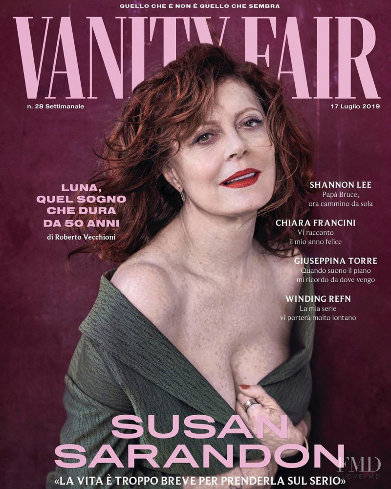 Susan Sarandon featured on the Vanity Fair Italy cover from July 2019