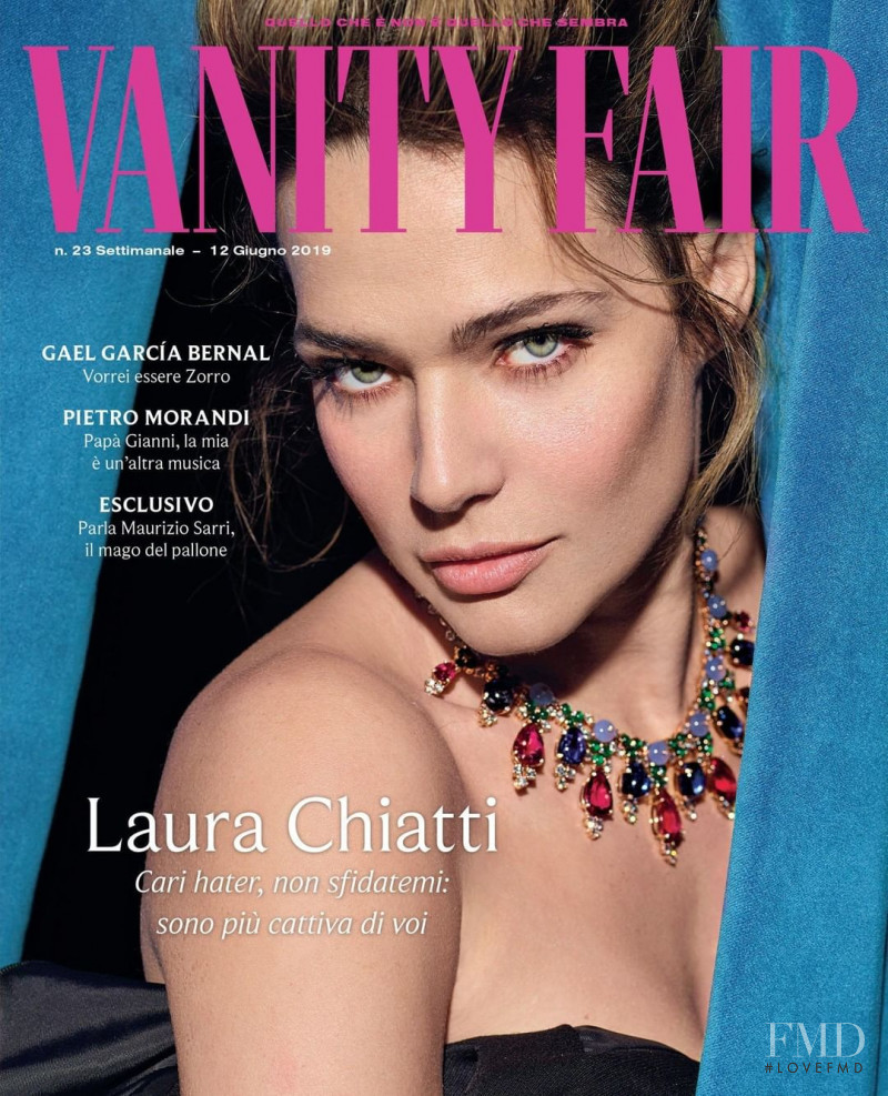 Laura Chiatti featured on the Vanity Fair Italy cover from June 2019