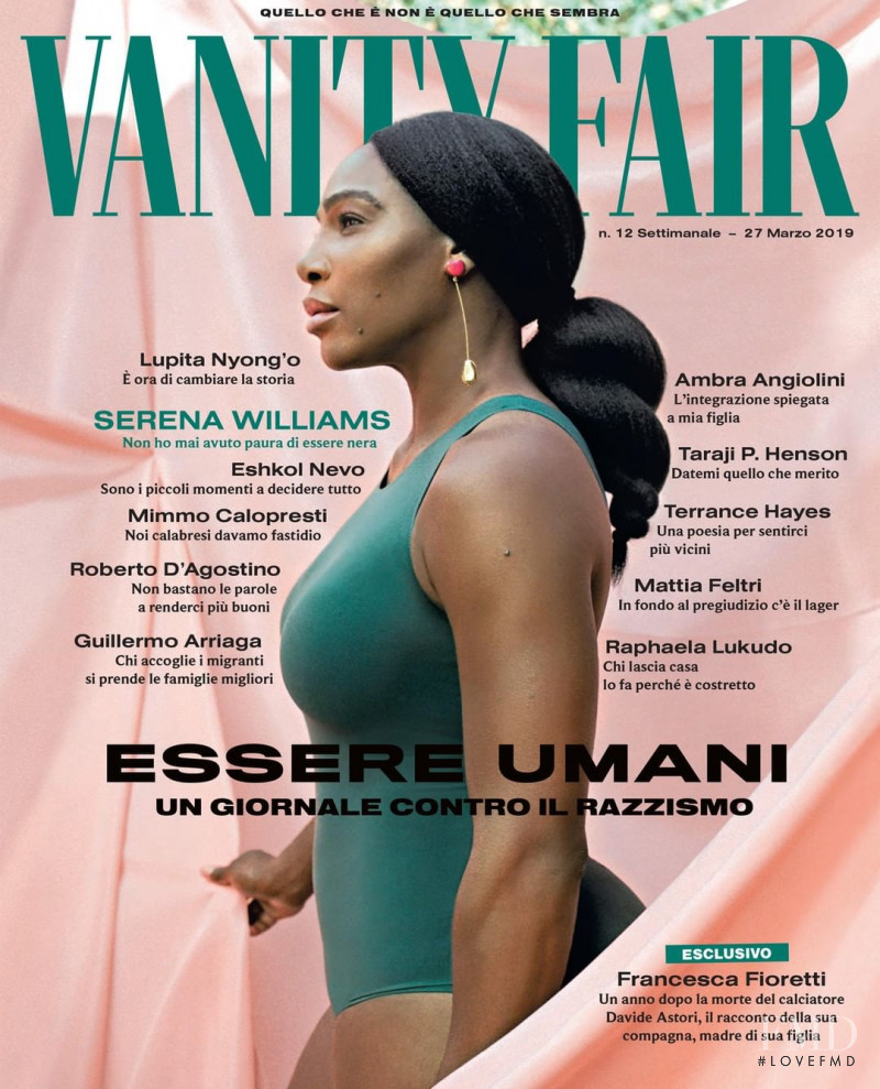 Serena Williams featured on the Vanity Fair Italy cover from March 2019