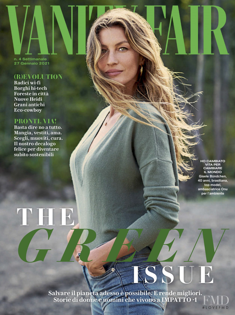 Gisele Bundchen featured on the Vanity Fair Italy cover from January 2021