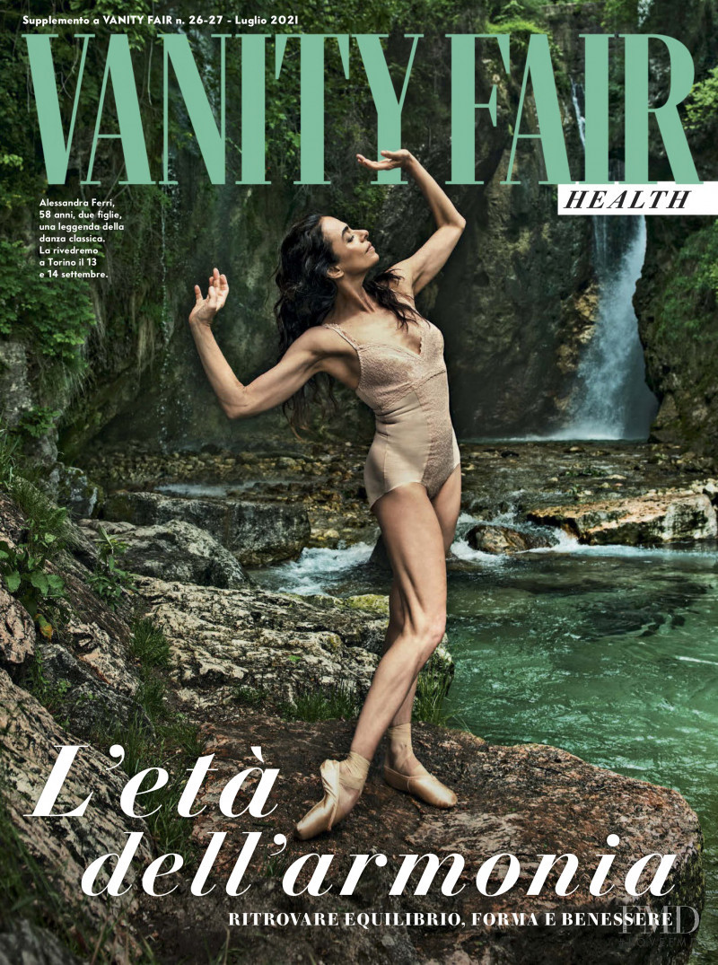 Alessandra Ferri featured on the Vanity Fair Italy cover from July 2021