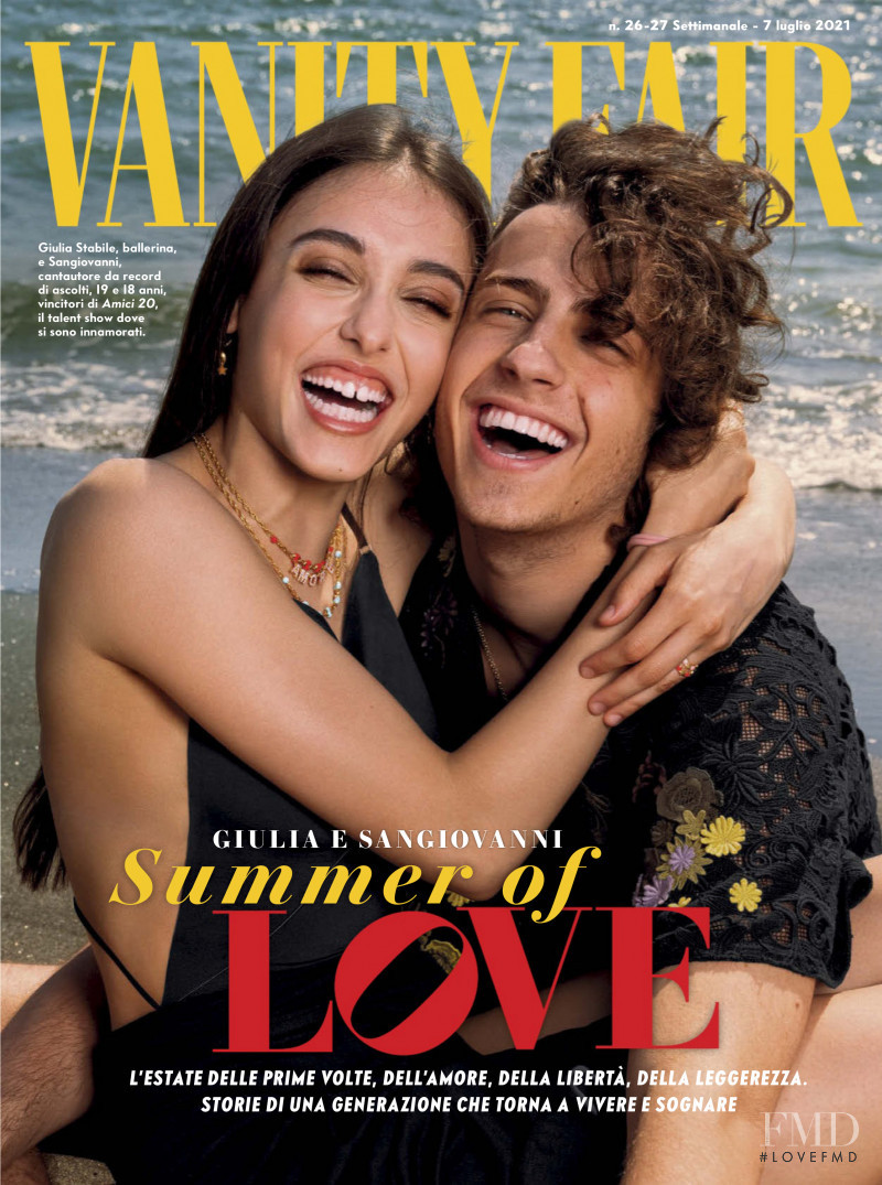 Sangiovanni & Giulia Stabile featured on the Vanity Fair Italy cover from July 2021