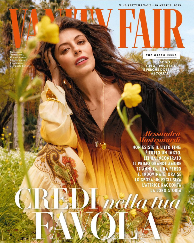 Alessandra Mastronardi featured on the Vanity Fair Italy cover from April 2023