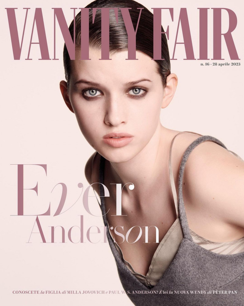 Ever Anderson featured on the Vanity Fair Italy cover from April 2023