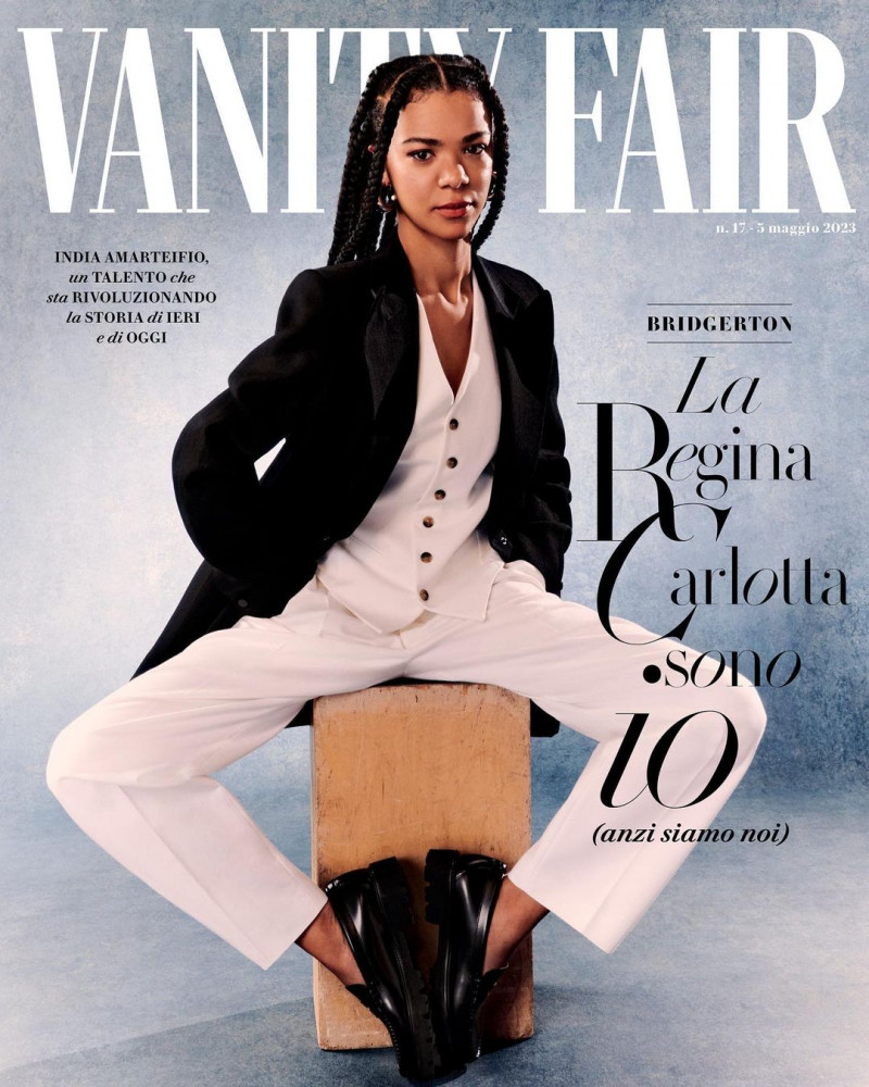 India Amarteifio featured on the Vanity Fair Italy cover from May 2023