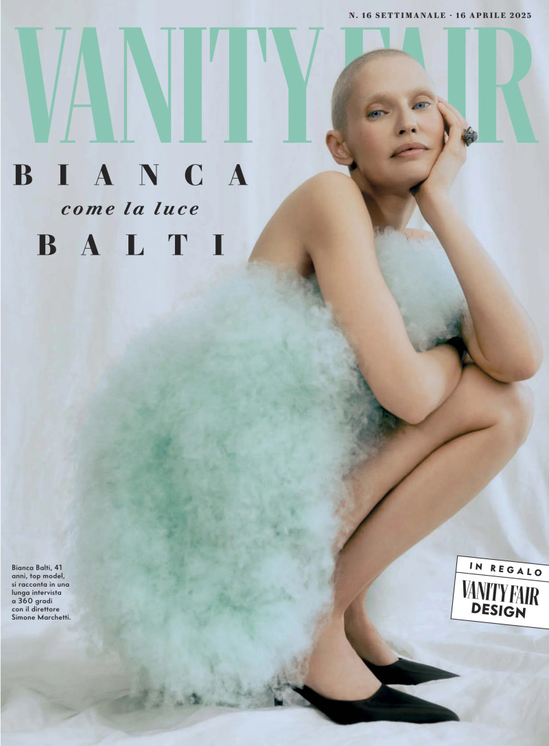 Bianca Balti featured on the Vanity Fair Italy cover from April 2025