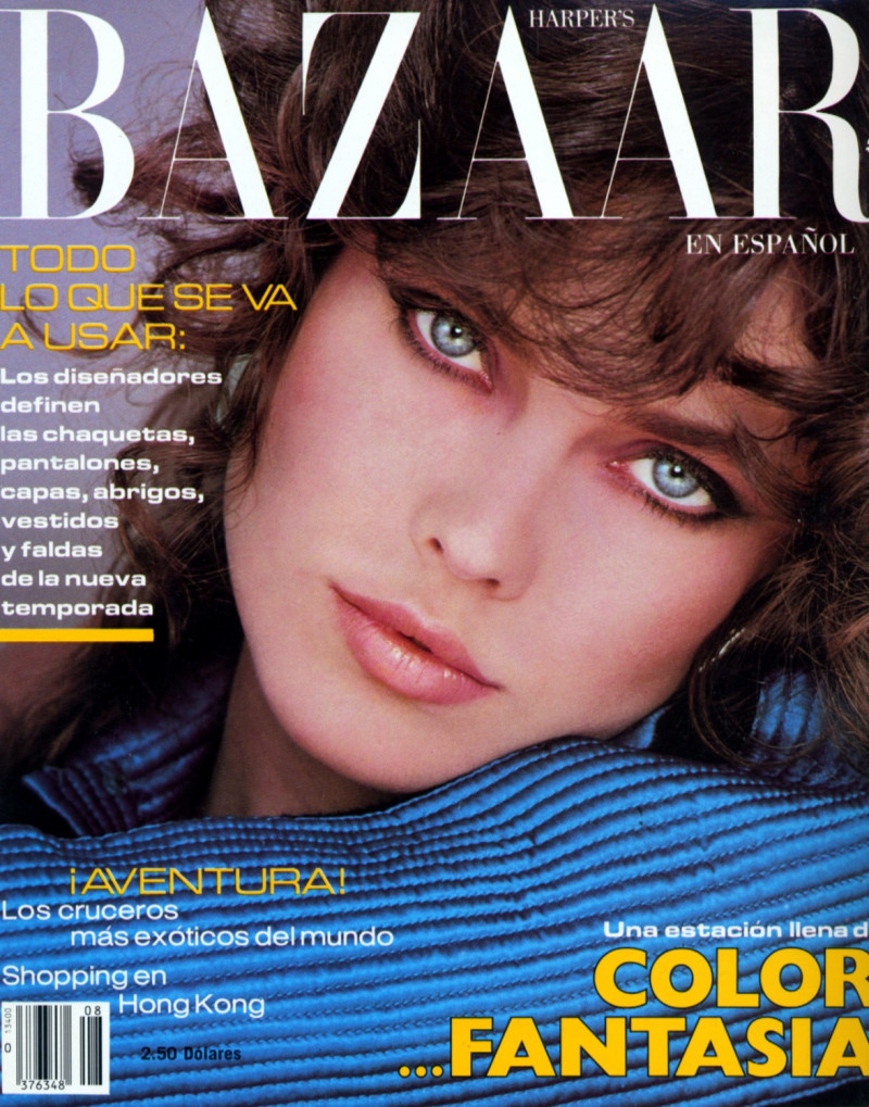 Carol Alt featured on the Harper\'s Bazaar Mexico cover from August 1982