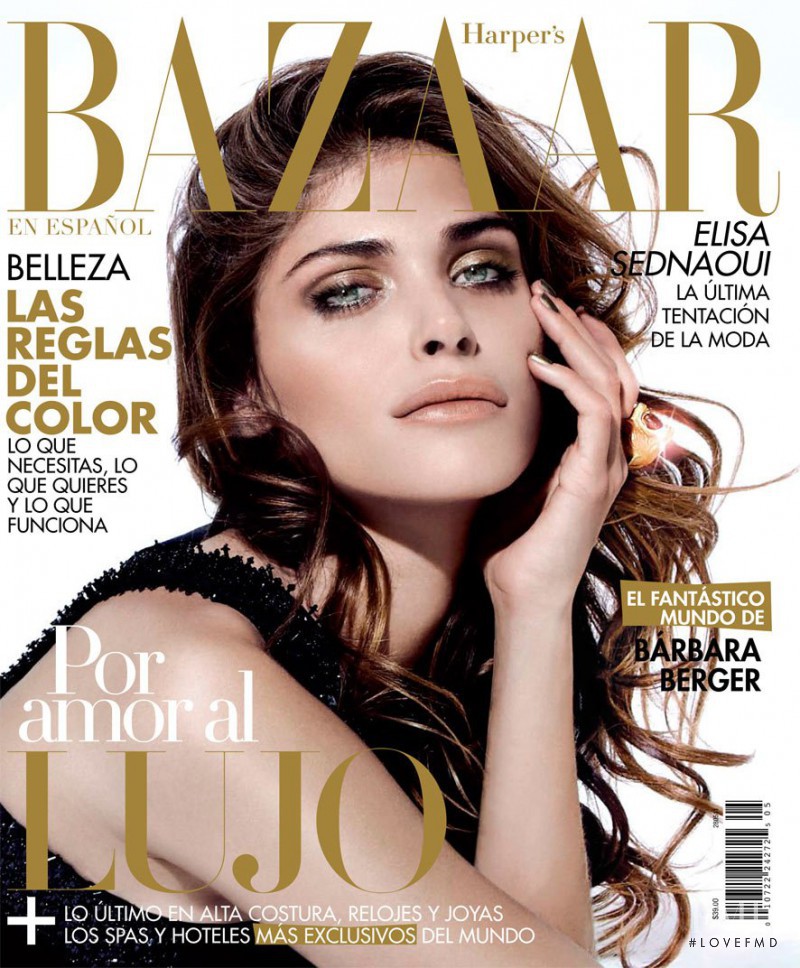 Elisa Sednaoui featured on the Harper\'s Bazaar Mexico cover from May 2011