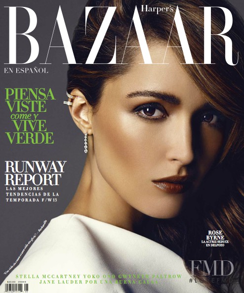 Rose Byrne featured on the Harper\'s Bazaar Mexico cover from August 2013