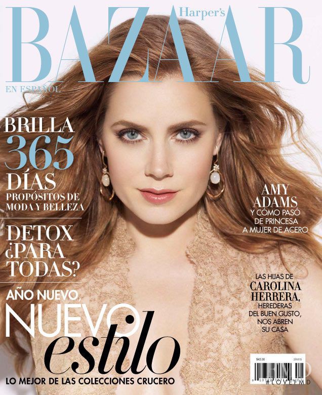 Amy Adams featured on the Harper\'s Bazaar Mexico cover from January 2013