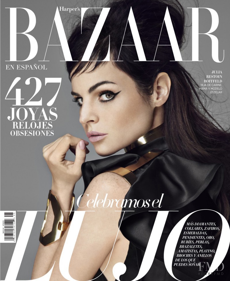 Julia Restoin Roitfeld featured on the Harper\'s Bazaar Mexico cover from May 2013