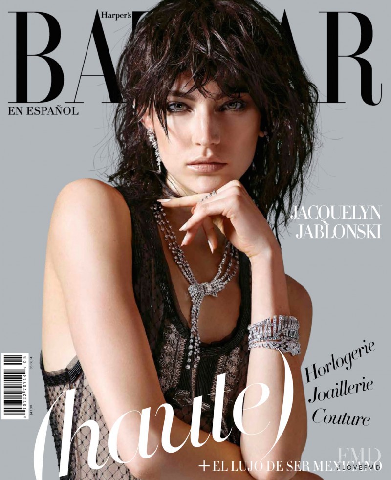 Jacquelyn Jablonski featured on the Harper\'s Bazaar Mexico cover from May 2014