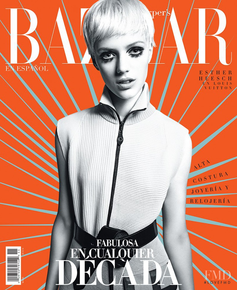 Esther Heesch featured on the Harper\'s Bazaar Mexico cover from November 2014