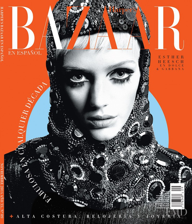 Esther Heesch featured on the Harper\'s Bazaar Mexico cover from November 2014