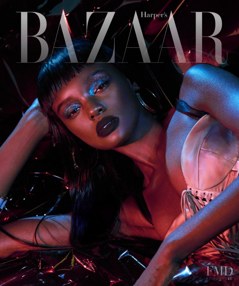 Duckie Thot featured on the Harper\'s Bazaar Mexico cover from September 2018