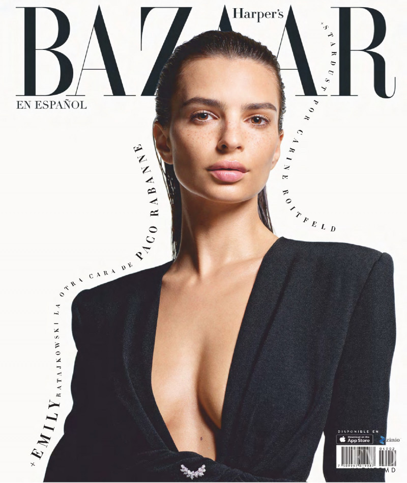 Emily Ratajkowski featured on the Harper\'s Bazaar Mexico cover from March 2019