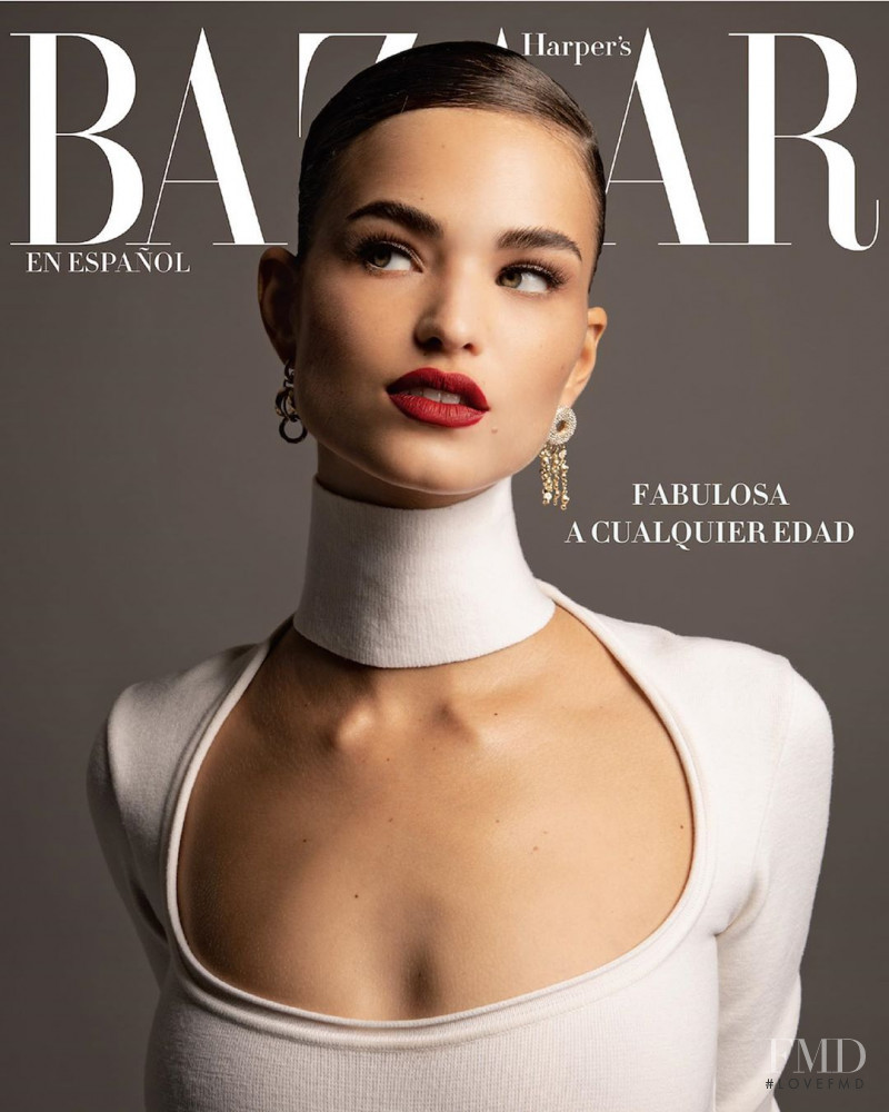 Robin Holzken featured on the Harper\'s Bazaar Mexico cover from October 2019