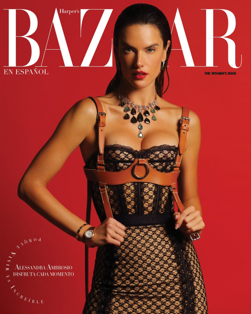 Alessandra Ambrosio featured on the Harper\'s Bazaar Mexico cover from March 2022