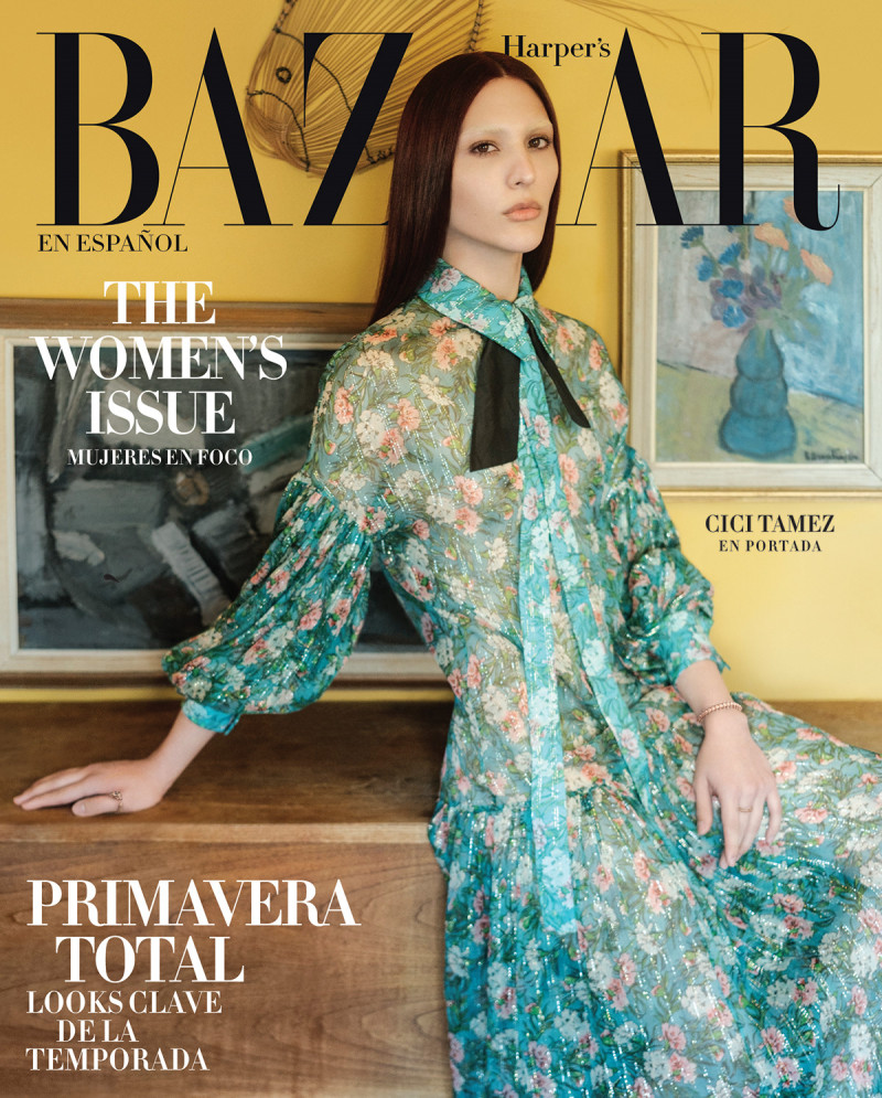 Cici Tamez featured on the Harper\'s Bazaar Mexico cover from March 2023